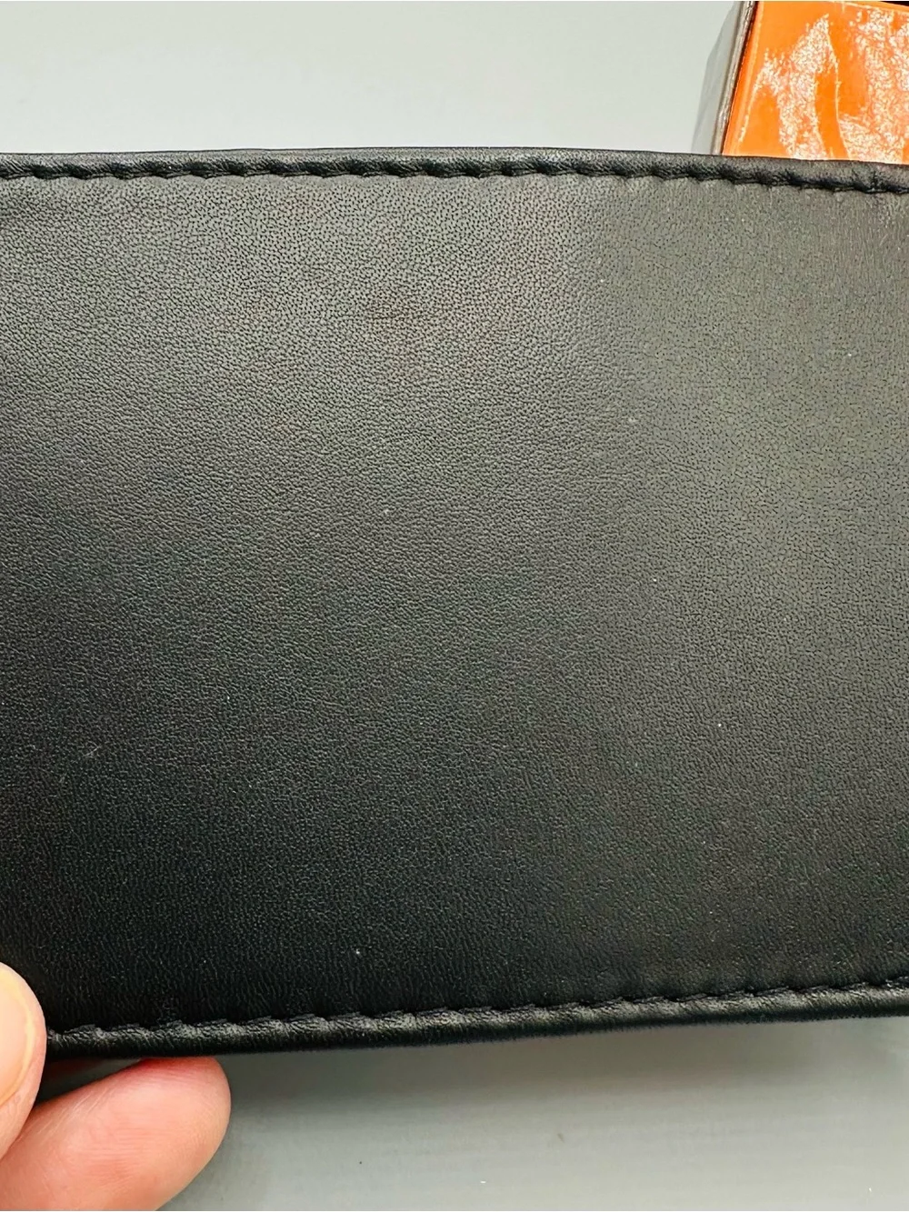 FIONTE Genuine Leather RFID Blocking Billfold Wallet Black Bifold New in Box!